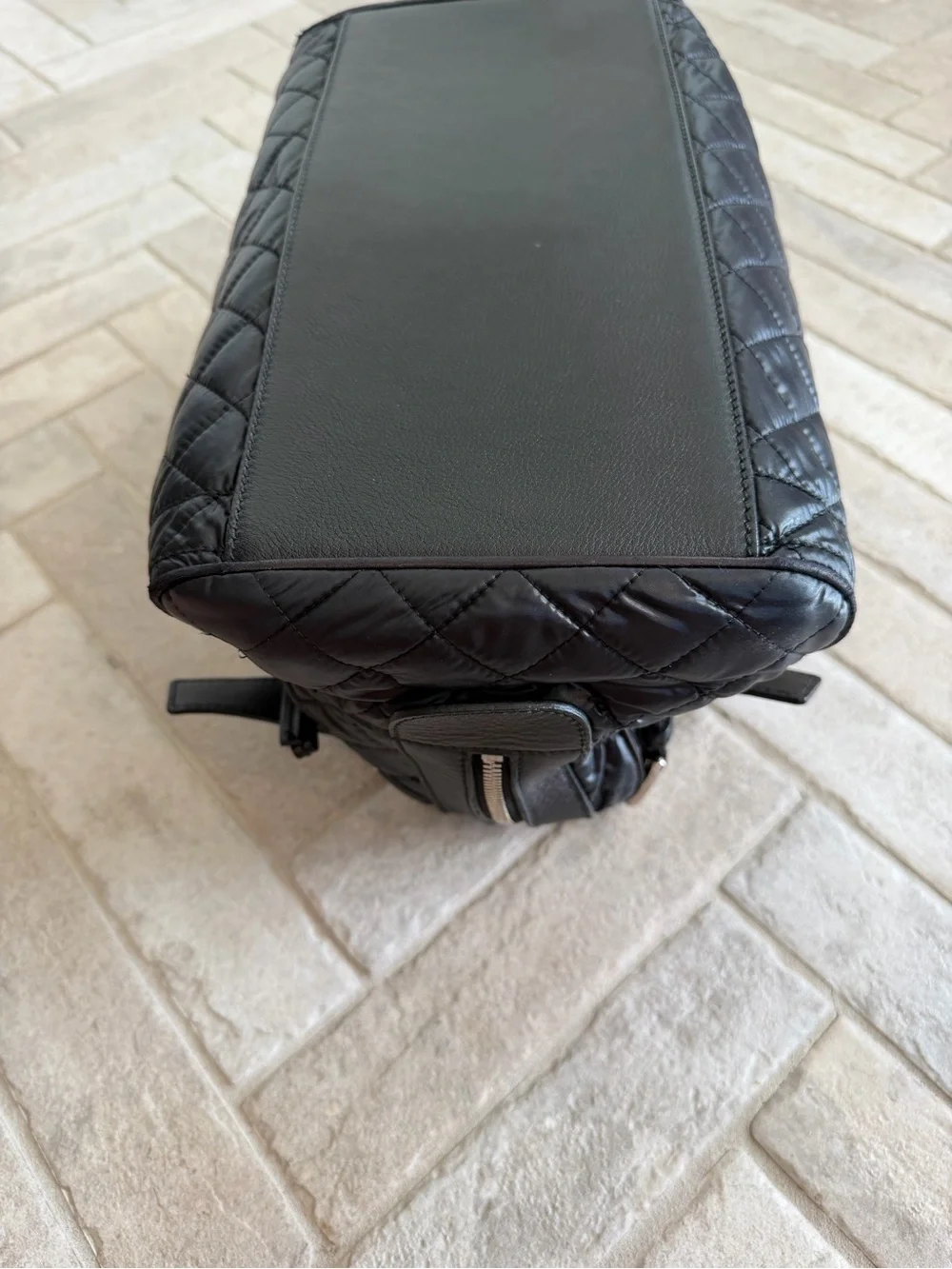 Dolce & Gabbana Miss Easy Way Black Quilted Nylon Leather Satchel Bag